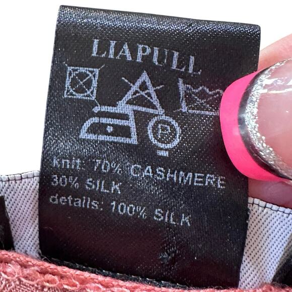 Vintage Designer Italy Silk Cashmere Cardigan Sweater Art-to-Wear Equestrian - Picture 13 of 16